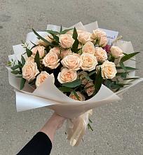 Букет Кремовые розы Латте #REPLACE_PRED# Первомайский
