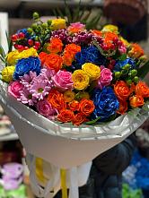 Букет цветов из:  Розы и Хризантемы #REPLACE_PRED# Первомайский
