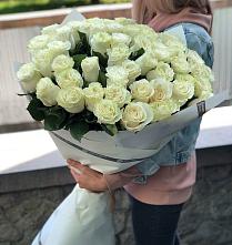 Букет 35 Белых роз #REPLACE_PRED# Первомайский
