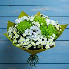 Букет цветов из:  Хризантемы #REPLACE_PRED# Первомайский