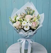 Букет цветов из:  Розы и Лизиантусы #REPLACE_PRED# Первомайский