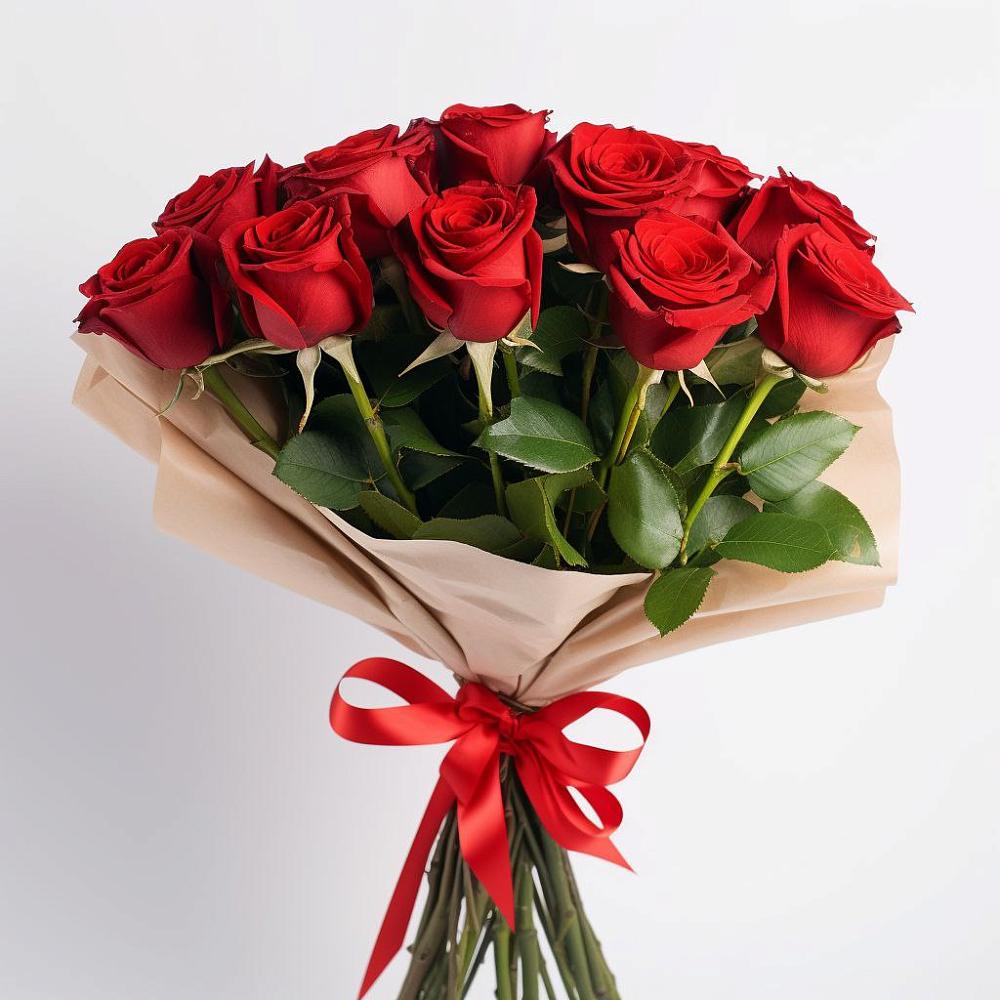 Букет 11 Красных роз Эдлесс Лав в Первомайский