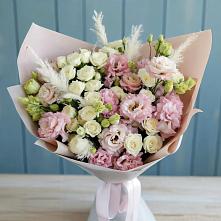 Букет цветов из:  Альстромерии и Розы #REPLACE_PRED# Первомайский