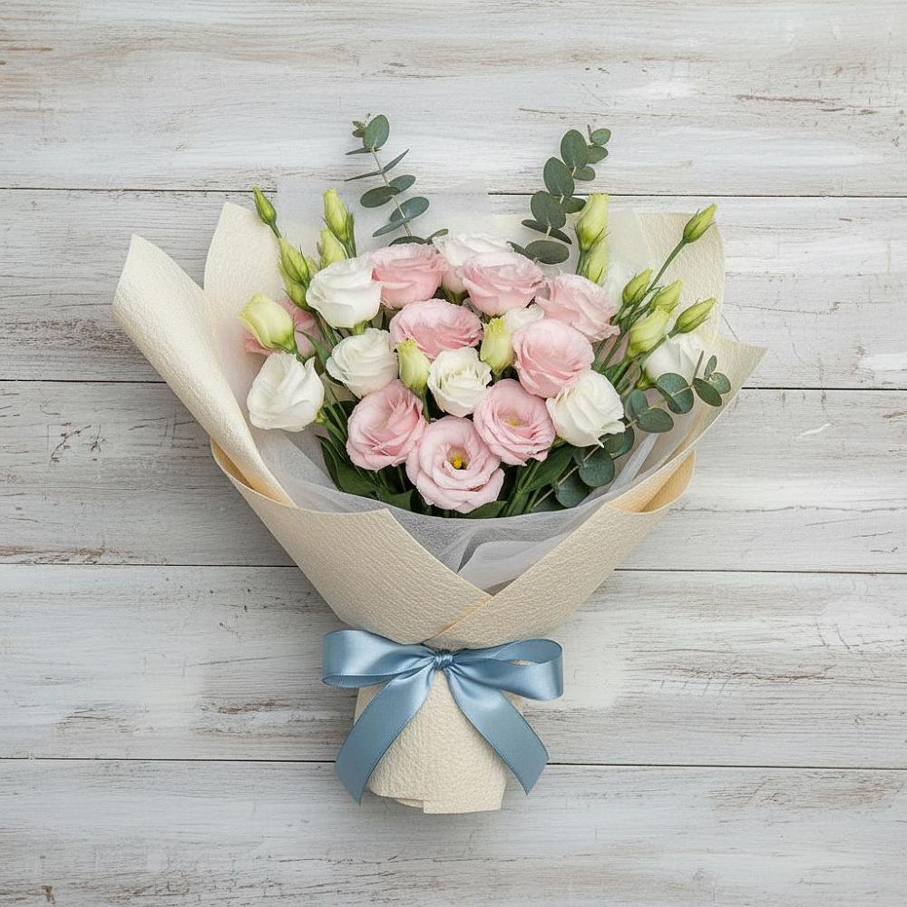 Букет цветов из: Лизиантусы в Первомайский